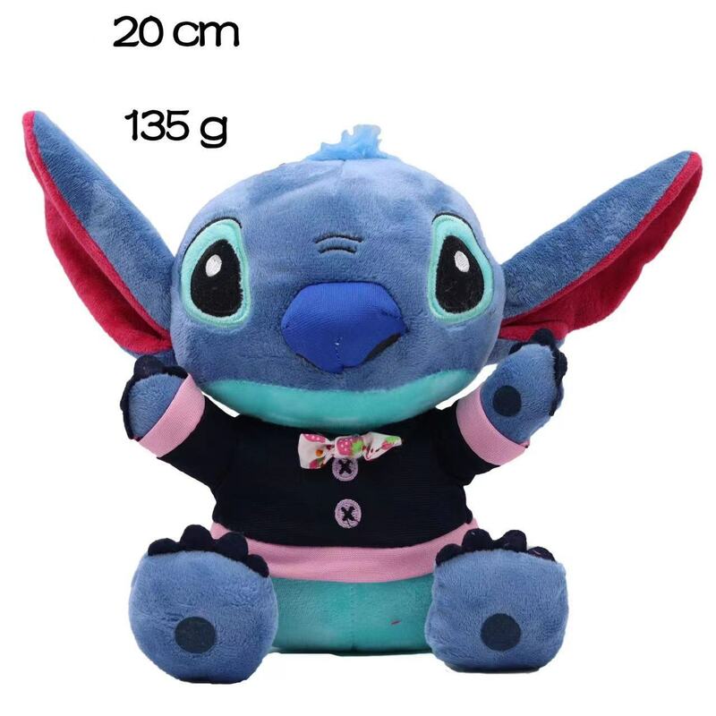 Bonecas de pelúcia Stitch para crianças, desenhos animados, Anime Baby Toys, Presente de Aniversário Kawaii, 20cm