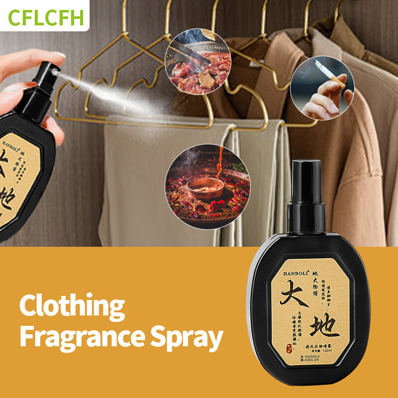 Perfume ambientador para roupas para homens e mulheres, perfume de armário de roupeiro, longa duração, fragrância fresca, desodorante, purificador de roupas 120ml