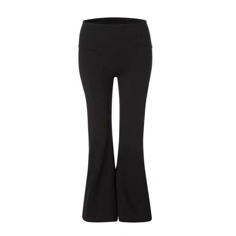 Exercising Trousers High Waist Thermal Fleece Flared Pants for Women Winter Warm Velvet Sports Pants Resistant for Female