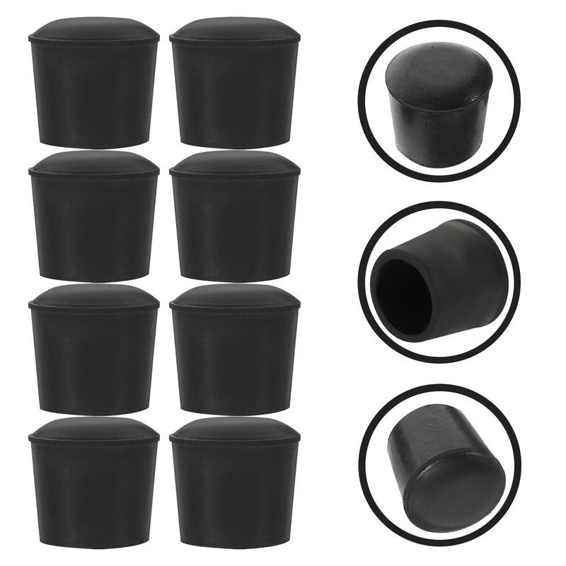 8 Pcs Multifunctional Rubber Feet Kitchen Essentials Home Accessory Tripod Caps Tips Non-slip Leg for Pads