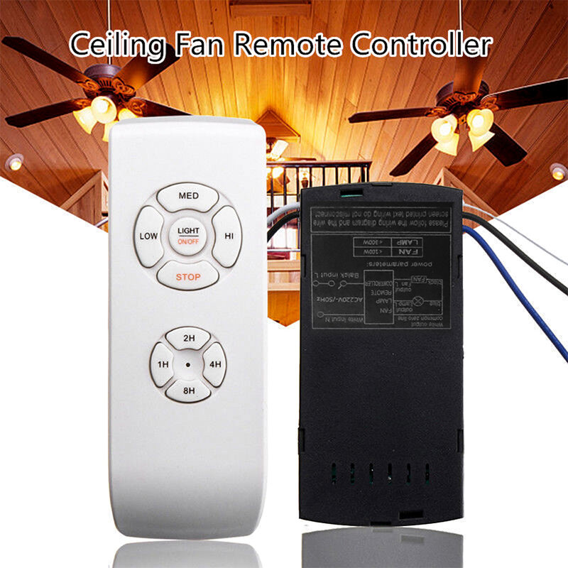 NEW HOT SALES 110V/220V Universal Ceiling Fan Lamp Remote Control Kit Timing Wireless Control