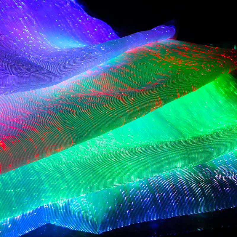 LUMISONATA tela de fibra óptica luminosa con luces LED para ropa y manualidades