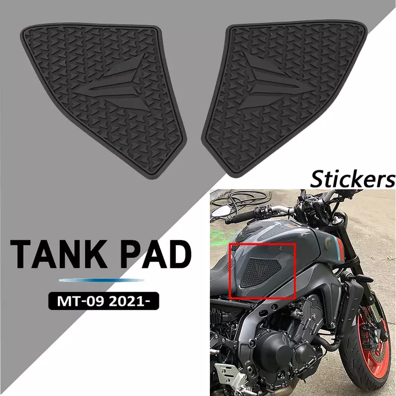 NEW For Yamaha MT-09 MT 09 MT09 Side Fuel Tank pad Tank Pads Protector Stickers Decal Gas Knee Grip Traction Pad Tankpad 2021 -