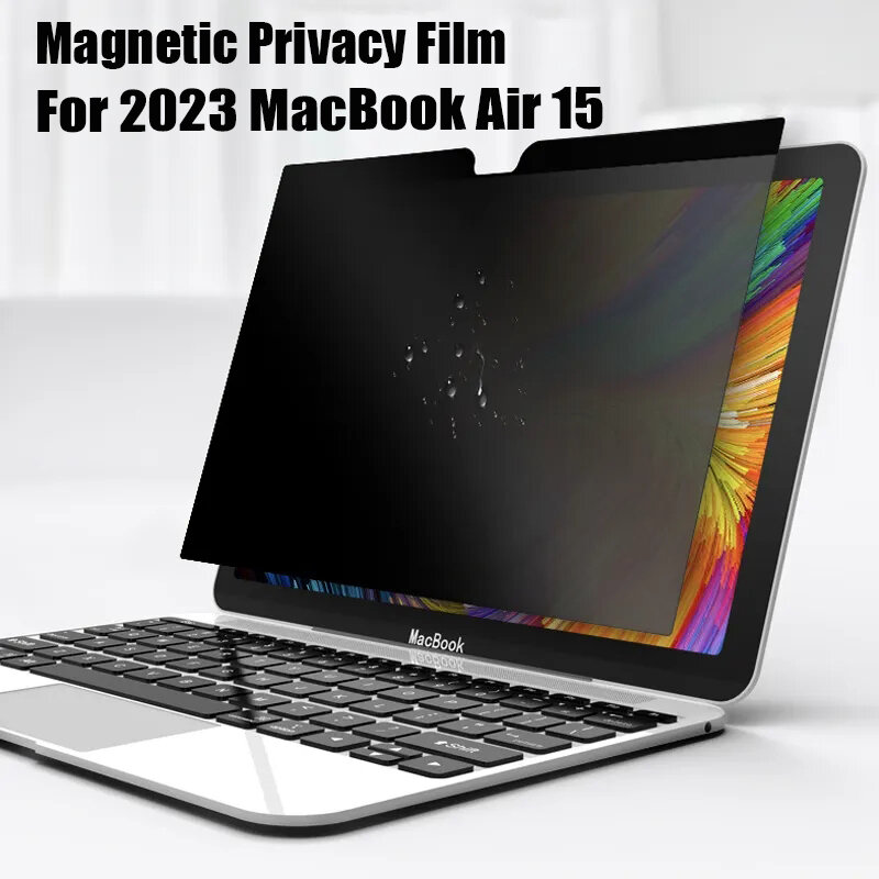Filme de Privacidade Magnético para Macbook Air, Protetor de Tela, Anti-Spy Anti-Peep, Brilho, Guarda Matte, Pro 15 M2, 14 ", 16", 13 ", 2023