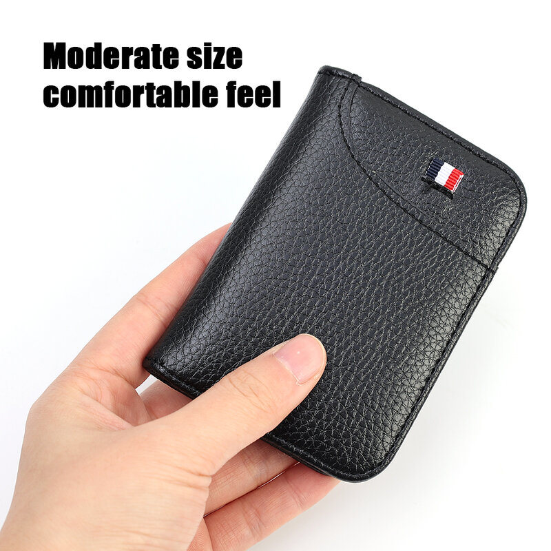Portátil Super Slim Soft Wallet PU Leather Mini Cartão De Crédito Carteira Purse Titulares Do Cartão Homens Carteira Fina Pequenas Carteiras Curtas