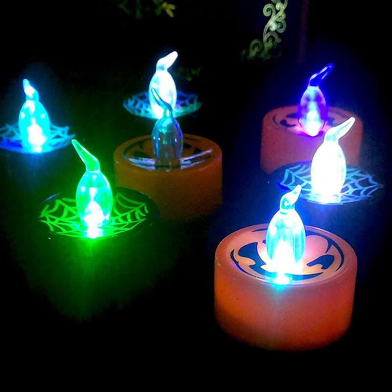 Flameless LED vela eletrônica, alimentado por bateria, cintilação chama, chá luz, Dia das Bruxas, Natal, Home Decor