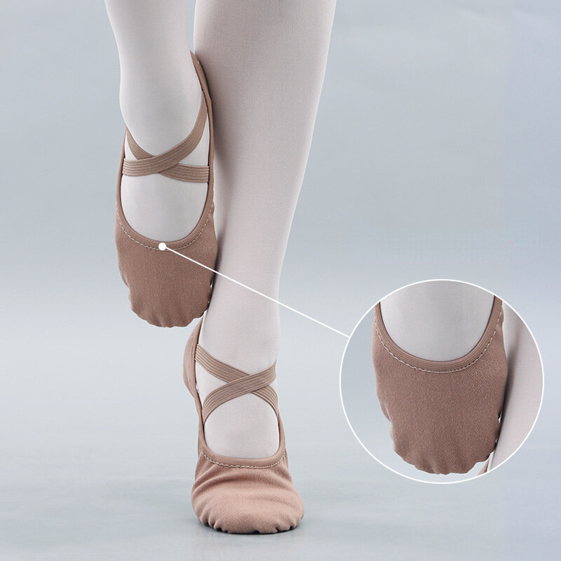 Frauen Tanz Schuhe Erwachsene Kinder Hausschuhe Weiche Sohle Professionelle Leinwand Dance Training Schuhe für Ballett