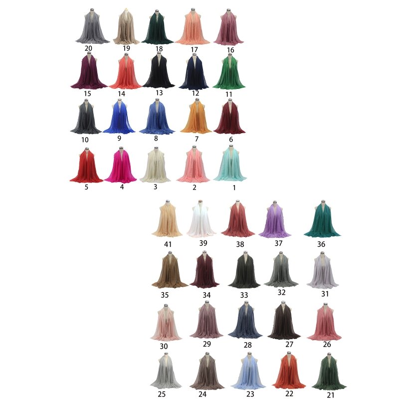 Écharpe ronde en coton chanvre pour femme, mélange doux, écharpe froissée, châle long, grande tête, nouveau, livraison directe