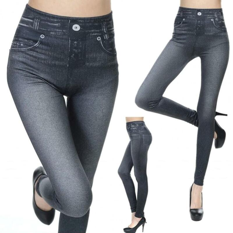 Lange Hosen nahtlose hohe Taille Butt-Lifting Damen hose Slim Fit dehnbare einfarbige knöchel lange Hose für Lady Jeans Faux