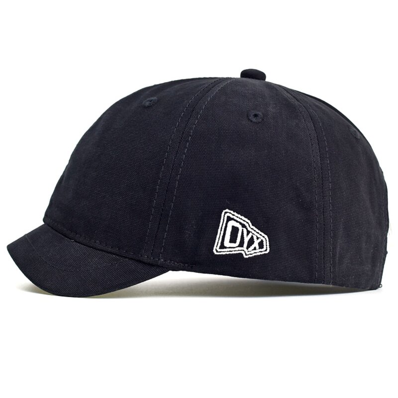 Topi bisbol katun trendi pinggiran pendek, topi ayah profil rendah gaya Trucker