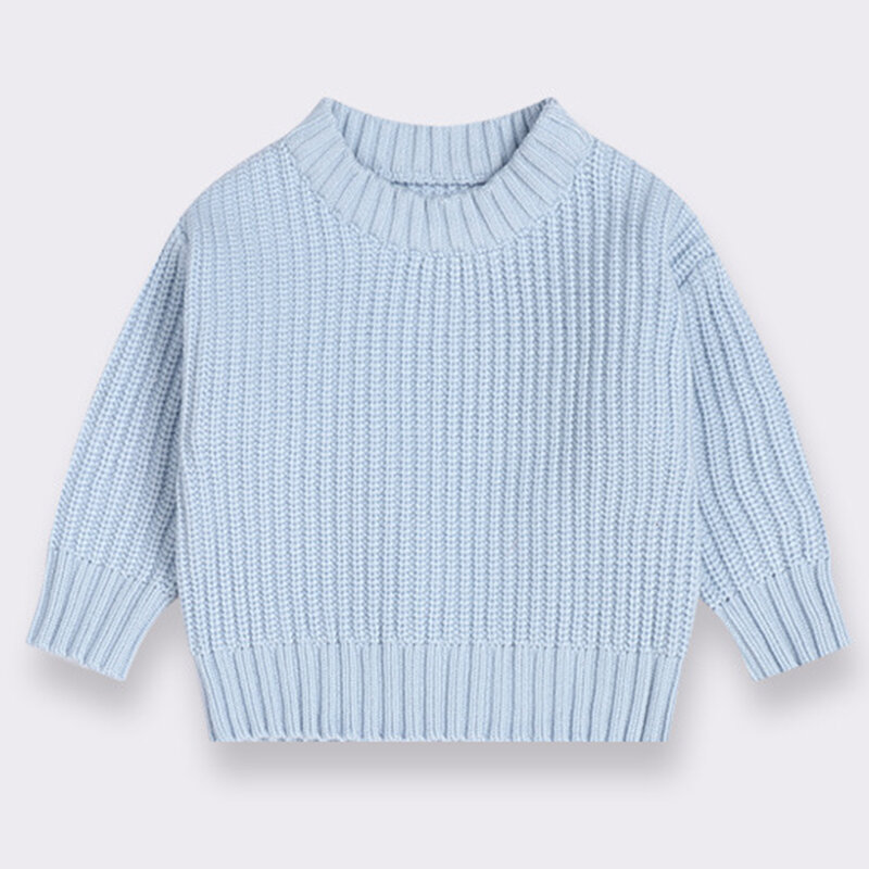 Детские свитера, Осень-зима, детский однотонный вязаный свитер с длинным рукавом для мальчиков и девочек, пуловер для маленьких мальчиков и девочек, свитеры, одежда
