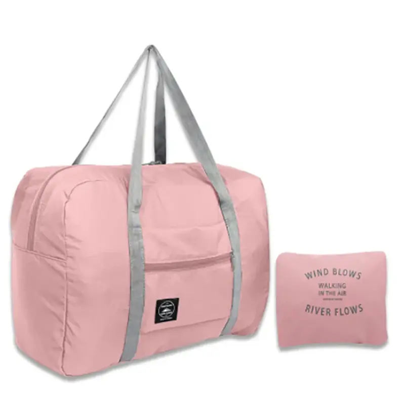 Dobráveis Nylon sacos de viagem para as mulheres, bolsas unissex, bagagem de grande capacidade, bolsas impermeáveis, 2023, Novo