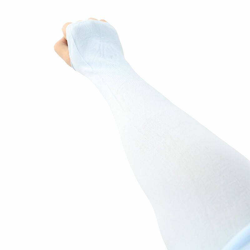 Diskon besar baru penutup penghangat lengan bersepeda pelindung UV lengan 1 pasang 32x9.5cm sejuk nyaman cepat kering