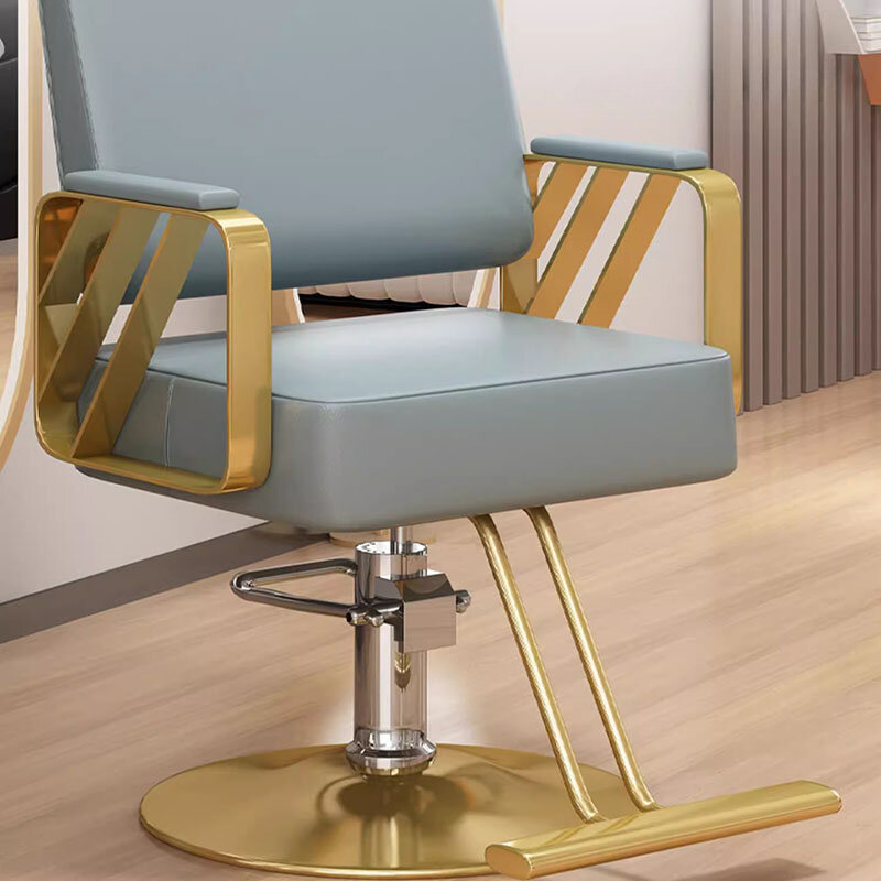 Cadeira giratória confortável para barbeiro, cadeira para estilista, vaidade facial, cabeleireiro, esteticista, mobília do barbeiro