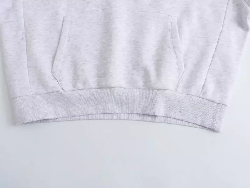 Vrouwen Herfst Nieuwe Mode Bedrukte Brief Decoratie Losse Basis Capuchon Sweatshirts Vintage Lange Mouw Dames Pullovers Chique Tops