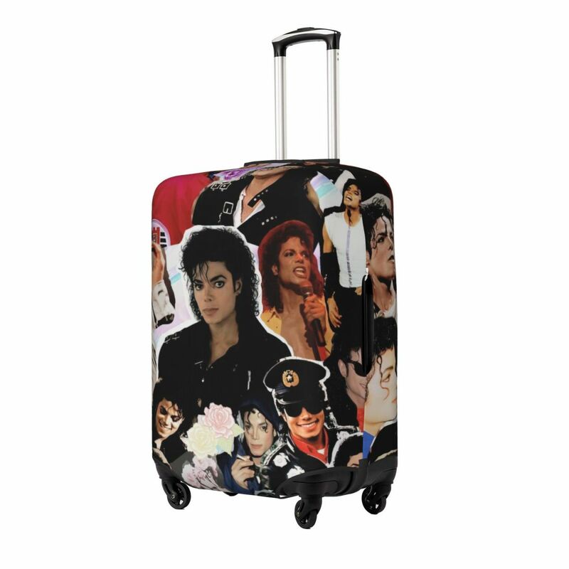 Michael Jackson bagaż z nadrukiem przeciwpyłowe pokrowce elastyczne wodoodporne 18-32 calowe pokrowiec na walizkę akcesoria podróżne