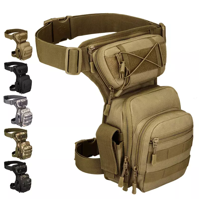 남성용 전술 허리 전술 다리 가방, 하이 팩, 방수 무기 허벅지 파우치, 드롭 라이드 품질 유틸리티 패니 밀리터리