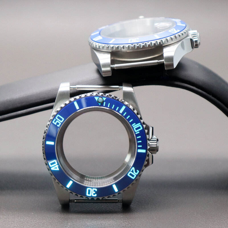 Часы 40 мм, искусственное сапфировое стекло для Seiko Nh35 Nh34/36/38 Eta 2824 Miyota 8215, движение 28,5 мм, C3, Керамическая рамка Deepsea