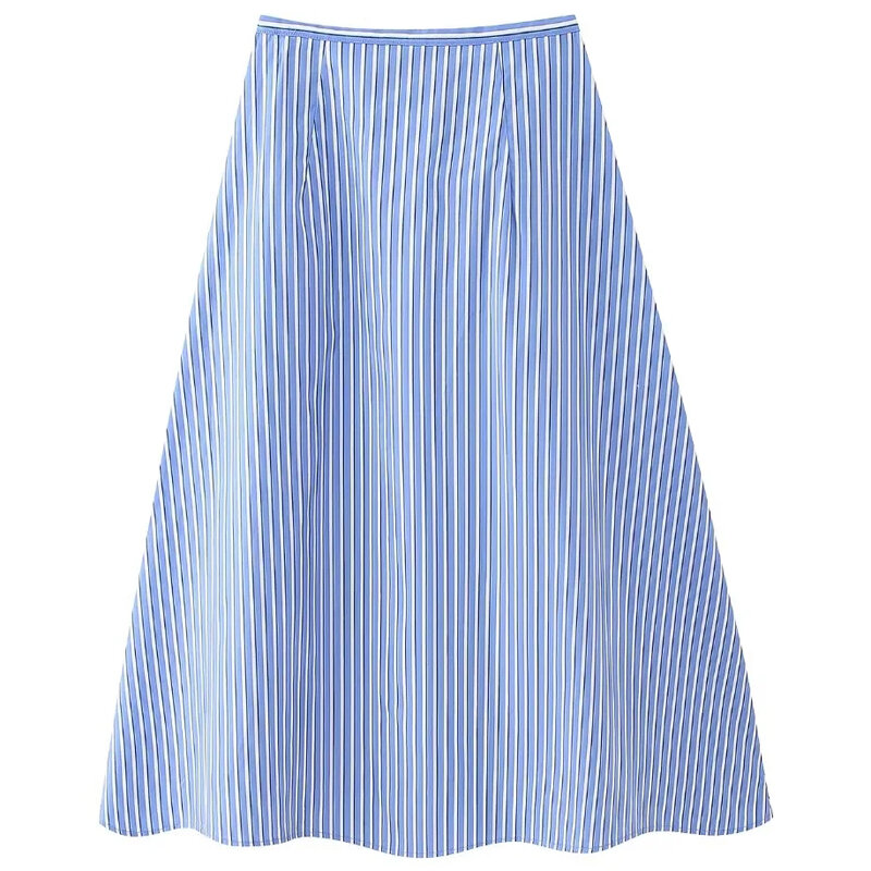 TRAF Midi Striped Skirt Women's Skirt Spring Summer 2024 Mid Waist Long Skirt Korean Reviews Clothes Y2k Skirt Trending Fashion
