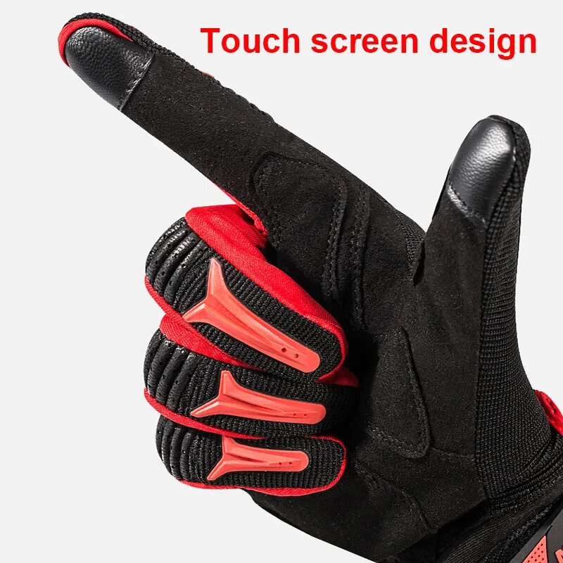 MOTOWOLF Breathable Motorcycle Gloves Summer TouchScreen Offroad Riding Protective Anti-Fall Anti-Shock Wear-Resistant Gloves