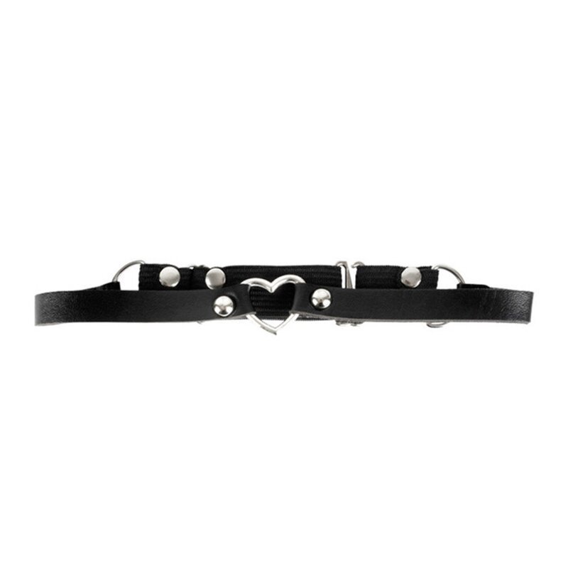 Cintura antiscivolo in pelle PU con catena per coscia elastica con imbracatura in lega, accessori per gambe da discoteca per e