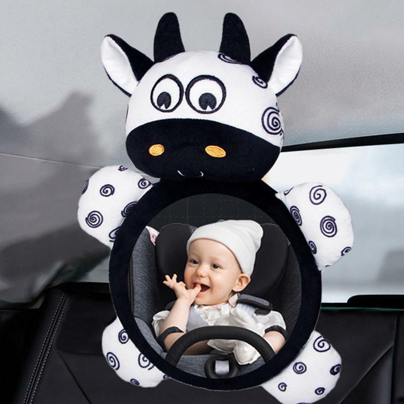 Car Safety View Back Seat Mirror Baby Observation Mirror Children Facing Rear Ward Infant Care Square Safety Kids Monitor