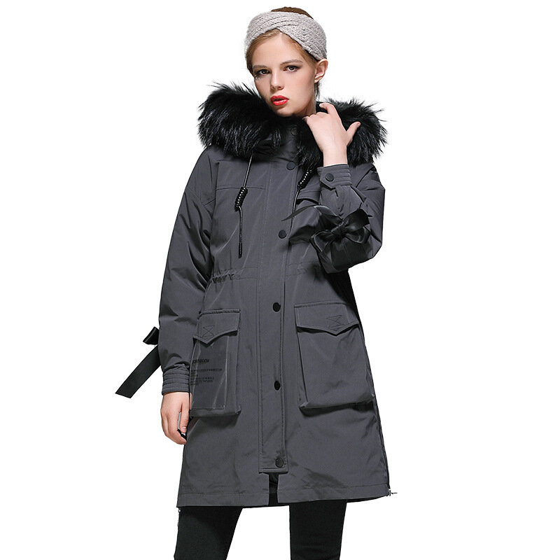 2023 moda inverno branco mulheres quentes jaquetas de esqui casacos casuais quente hoodies preto branco puffer jaqueta feminina