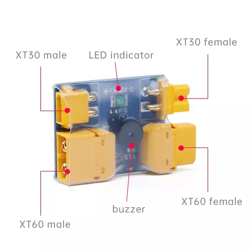 เครื่องดักควันอัจฉริยะจาก ifflight XT30/XT60เต้ารับไฟฟ้าลัดวงจรสำหรับชิ้นส่วนโดรน FPV