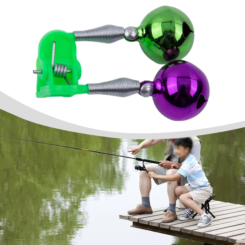 1*fish Bell Fishing Alarm Double Ring Bell Metal Screw Bell Spring For Sea Fishing, Lake Fishing, Fishing Competitions