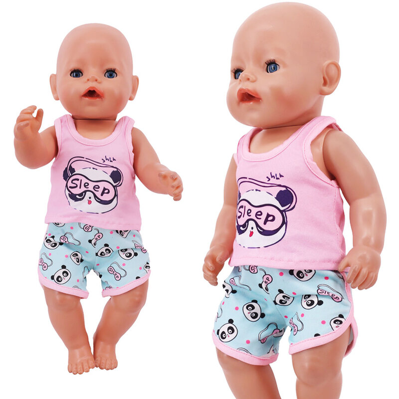 NenDESIGN-Haut et short mignons pour bébé Reborn, accessoires de vêtements pour filles au beurre américain, Our Generation Toys, 43 cm, 18 po