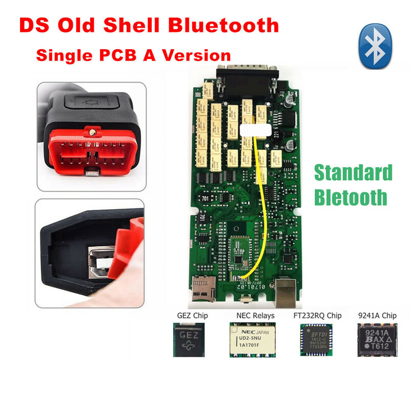Hoge Kwaliteit Single Board V2021.11 Tcs Auto Truck Diagnostische Scanner Pro Multidiag Bluetooth Usb R3 Keygen Nieuwe Vci Ds Multi
