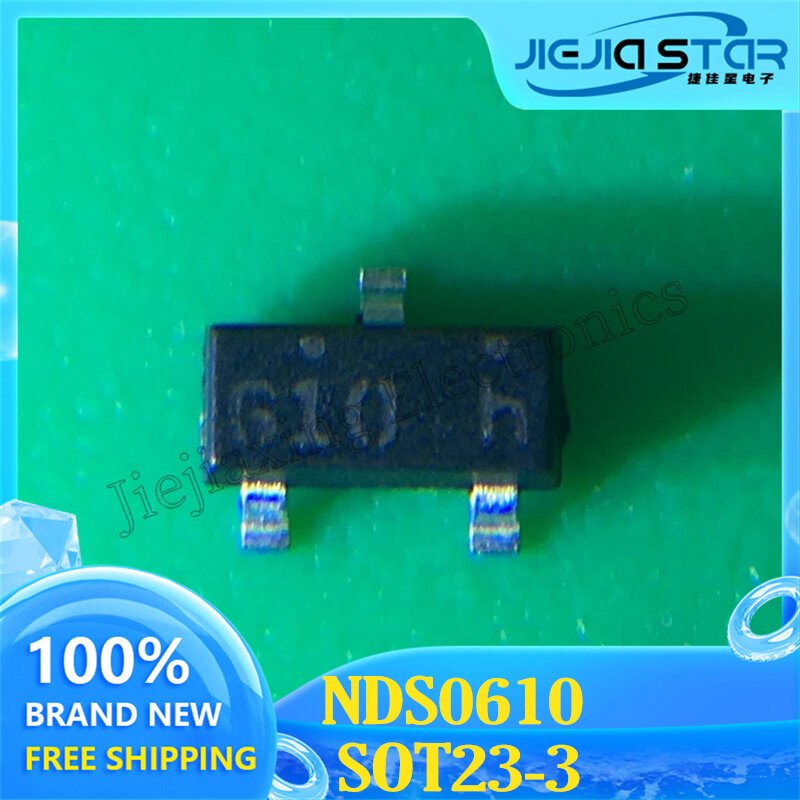 NDS0610 부품 마크 610 G10 SOT-23 P 채널 MOS 튜브 전계 효과 튜브 100%, 신제품 및 정품 전자 IC