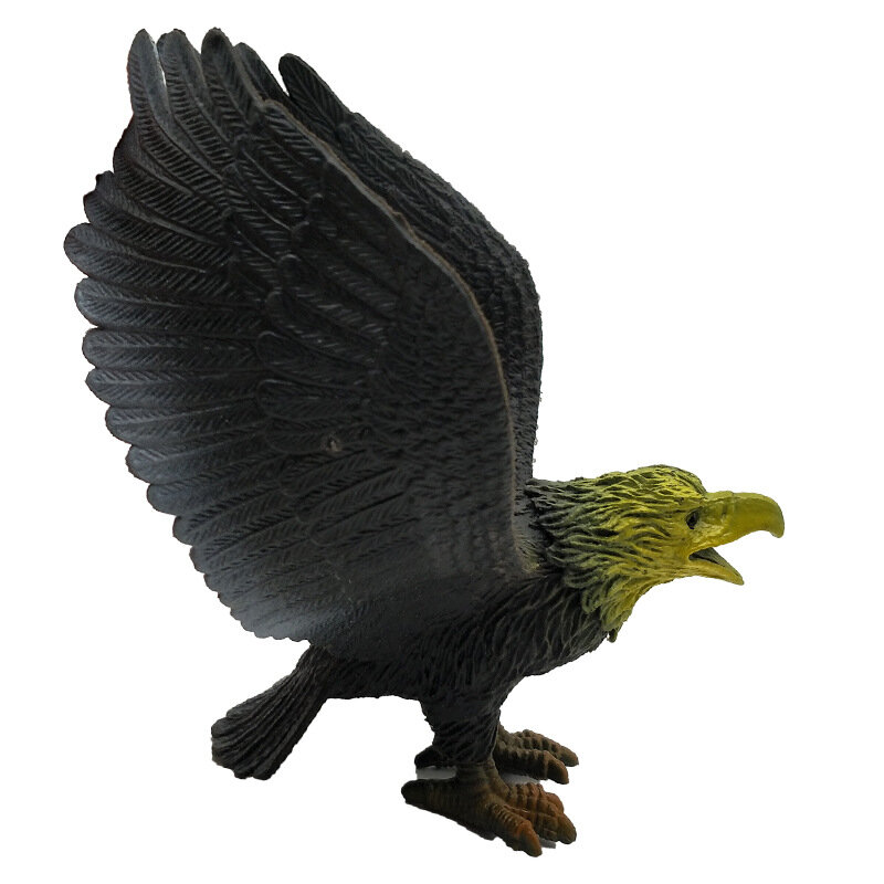 Simulação águia plástica águia para crianças, modelo falso pássaro, animal floresta, pássaro grande, acessórios de decoração, presente engraçado para o bebê