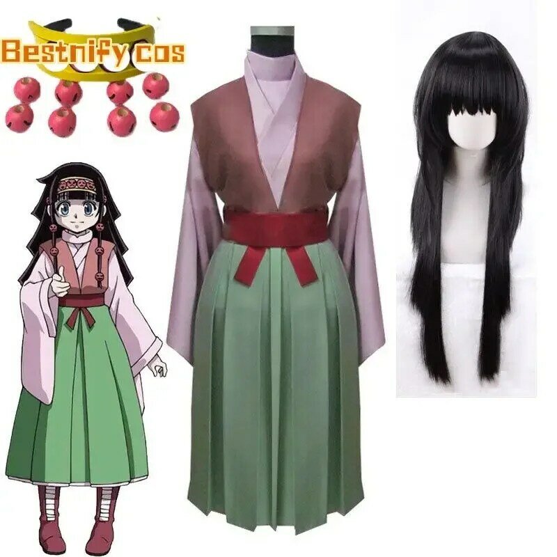 Aldivani Zoldyck costumi Cosplay Anime HUNTER × HUNTER Dress costumi di Halloween per le donne Vestido gioco di ruolo abbigliamento vestito uniforme