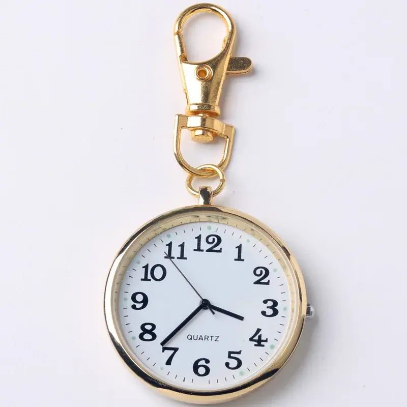 Shi Ying 노인 어린이 남성 포켓 시계, 큰 다이얼, 큰 디지털 키체인 포켓 시계, 커플 걸이식 시계, 간호사