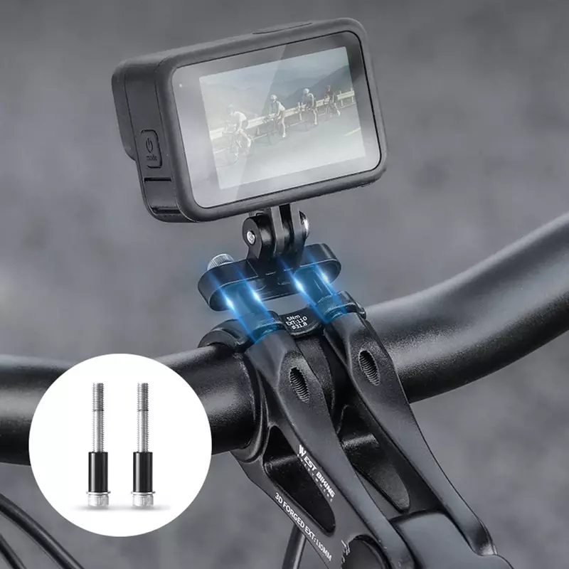 Uchwyt na kierownicę rowerowy mostek rowerowy Adapter kamera sportowa do Garmin latarka M5 * 40mm śruby naramienne i szeroka kompatybilność