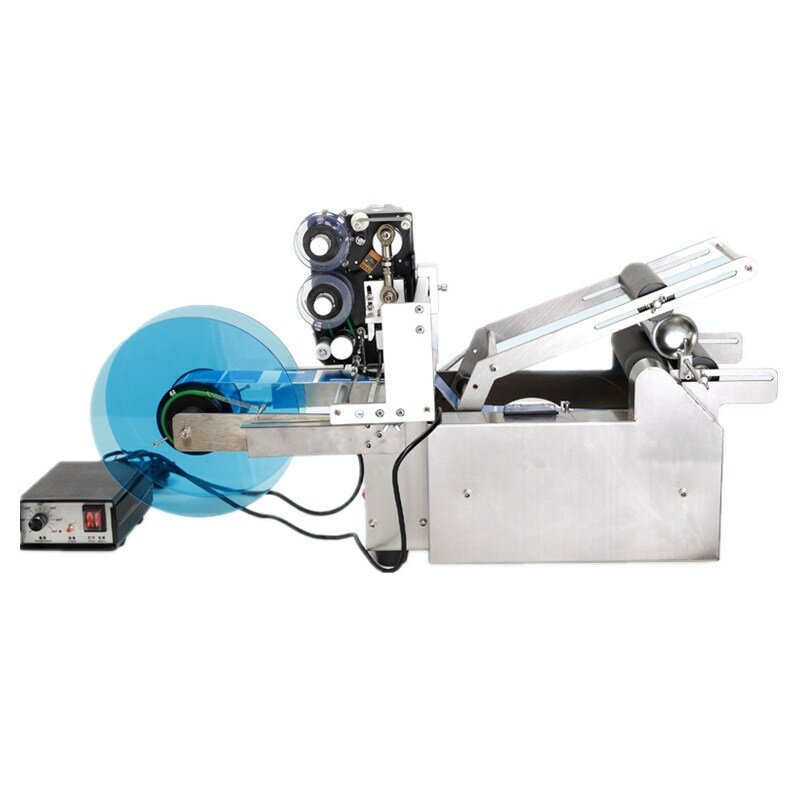 Najnowsza MT-50D półautomatyczna okrągła naklejka na słoik maszyna etykietująca z drukarka kodów kreskowych