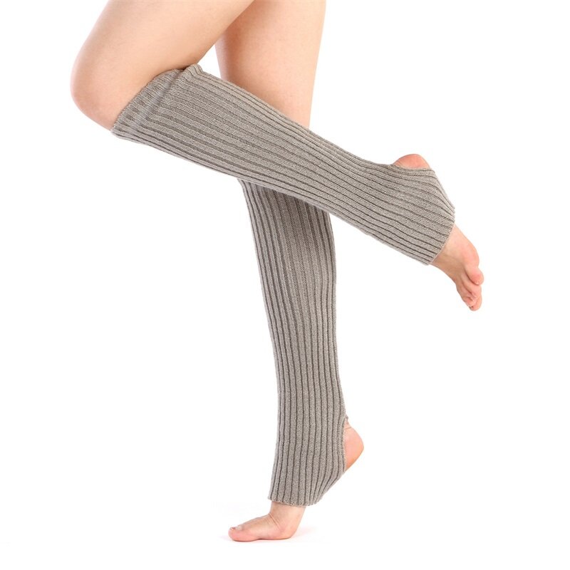 1 paar Gestrickte Beinlinge Boot Socken Für Frauen Körper Abdeckung Für Gym Fitness Dance Sport Schutz Winter Warm Solide yoga Socken