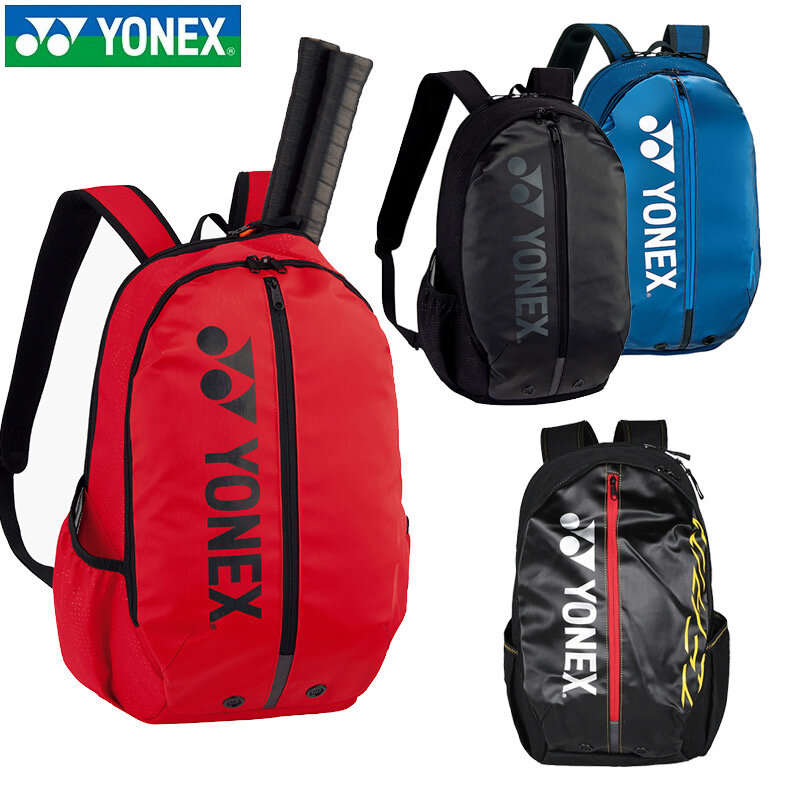 Yonex-Bolsa de raqueta de tenis auténtica para hombre y mujer, Mochila deportiva de lujo de alta calidad con capacidad para hasta 3 raquetas