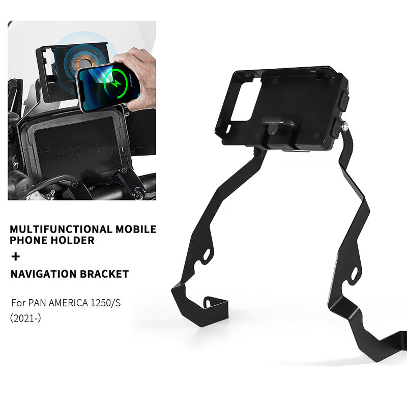 For RA1250 Pan America 1250 S 21- Motorcycle Accessories GPS Navigation Plate Bracket Windshield Stand Phone Mobile Phone Holder