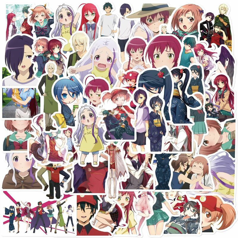 Cartoon Anime Character Series Adesivos decorativos, Graffiti Adesivos, Adequado para Bagagem, Casos de telefone, Laptop, Brinquedos DIY, 50Pcs