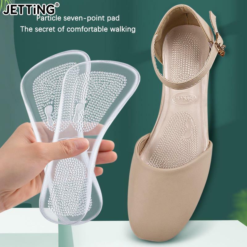 Women Silicone Foot Care Tools Insoles Transparent Pain Relief Cushions Shoe Anti Slip Foot Feet Pad High Heel Shoes Inserts Pad