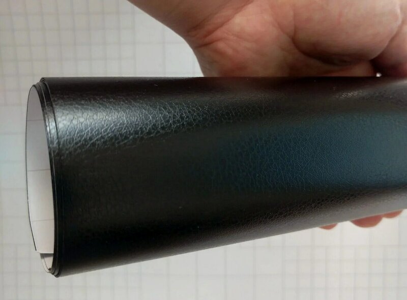검은 가죽 패턴 PVC 접착 비닐 포장 필름 스티커 자동차 바디 내부 장식 비닐 포장