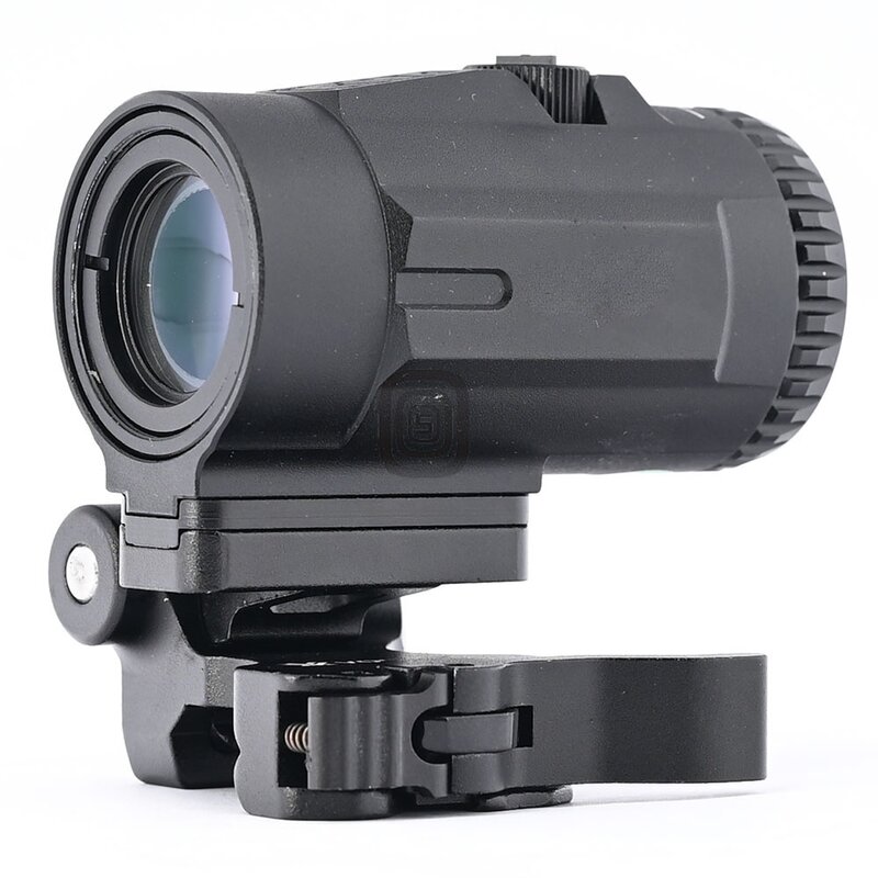 Colimador de mira de punto rojo, lupa 3x, visor integrado de plegado rápido, Base de montaje de foto de 20mm, M5911