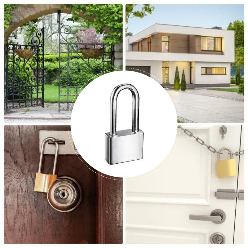 Lock Outdoor Anti-Rust Heavy-Duty Locks Gym Locker Lock Keyed Padlock With Keys Secure Heavy Duty Locker Lock For Gate Fence