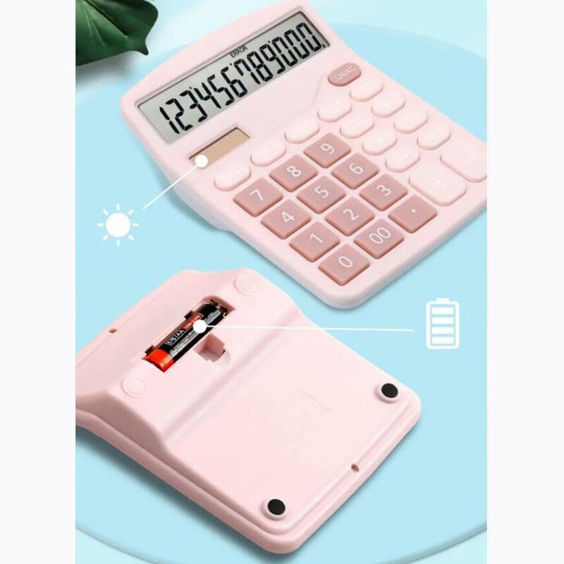 12 cyfr elektroniczny kalkulator kalkulator na baterię słoneczną podwójna moc kalkulator zasilania dla Home Office School narzędzia rachunkowości finansowej