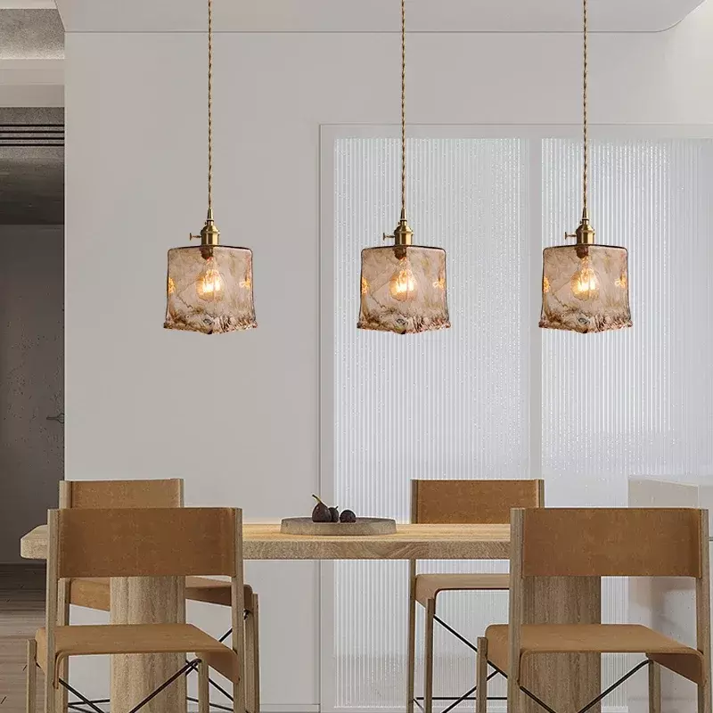 Nordic Glass Pendant Lights Dining Room Kitchen Bedside Hanging Lamp For Living Room Bedroom Suspension Chandelier Pendant Lamps