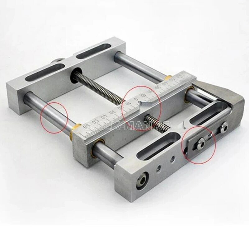 4 Inch Parallel-jaw Vice Aluminum Alloy Flat Tongs Maximum Holding Width 110mm Bench Drill Vise For Milling Machine