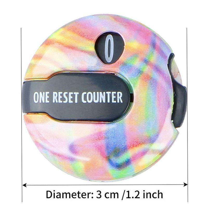 Golf Stroke Counter Mini Portable Easy Touch Reset fino a 12 tempi Golf Score Counter con attacco a Clip DropShip colorato