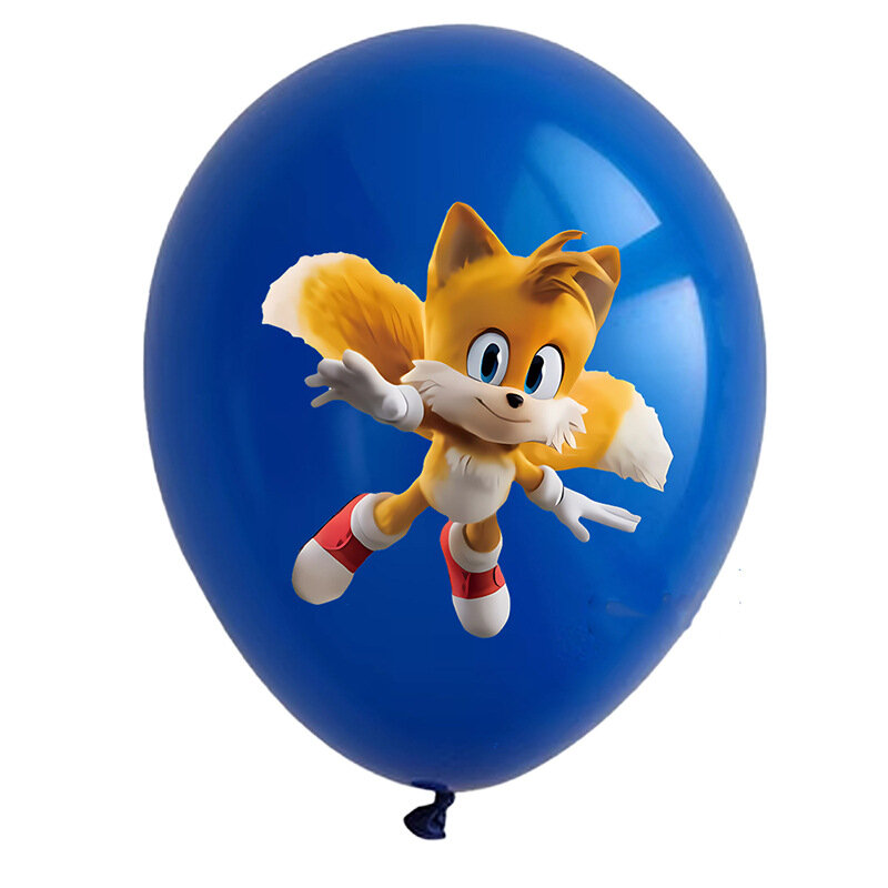 7-15PCS 12Inch Anime sonics Latex Balloon Set Boy Girl's Birthday Party Baby Shower Party Decorations Kid Toys Supplies